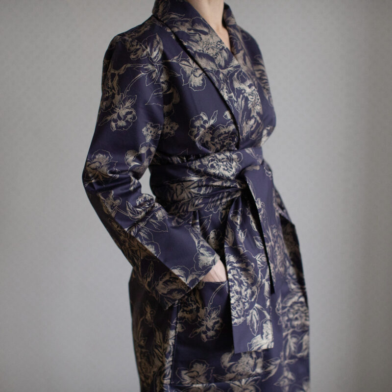 Bathrobe Von Der Thannen Indigo Peony - Image 2