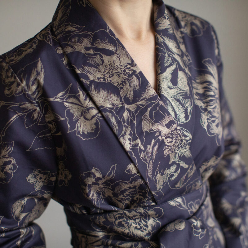 Bathrobe Von Der Thannen Indigo Peony - Image 5