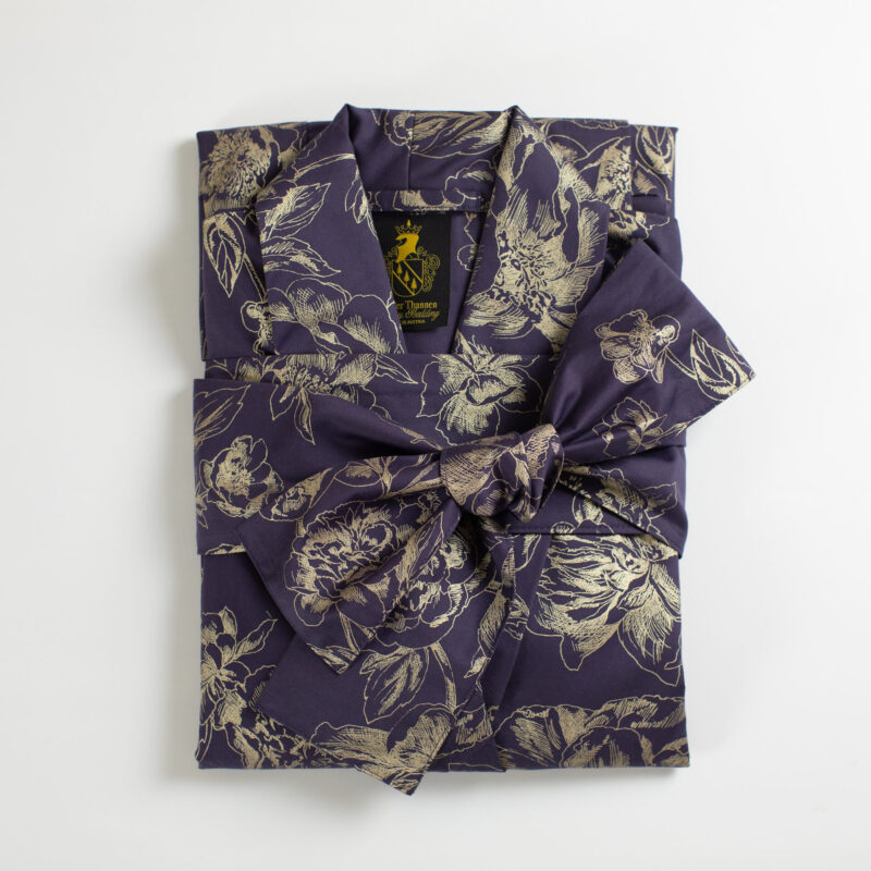 Bathrobe Von Der Thannen Indigo Peony