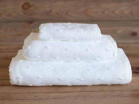 პირსახოცი Uchino Zero Twist Gauze Dot White