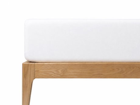 Velfont Anti-dust Vital mattress protector fitted on mattress with smooth waterproof breathable white cover