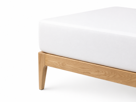 Velfont Aura mattress protector fitted on mattress with smooth waterproof breathable white cotton cover