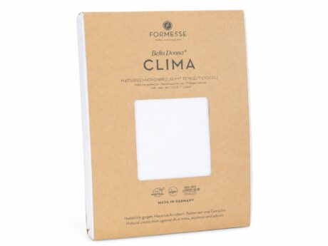 Formesse Bella Donna Clima mattress protector with breathable premium fitted cover packaging