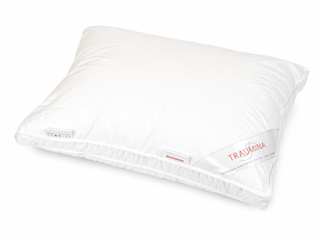 Traumina Kuschel Mich pillow with hypoallergenic ultra-soft fiber filling and white cotton cover