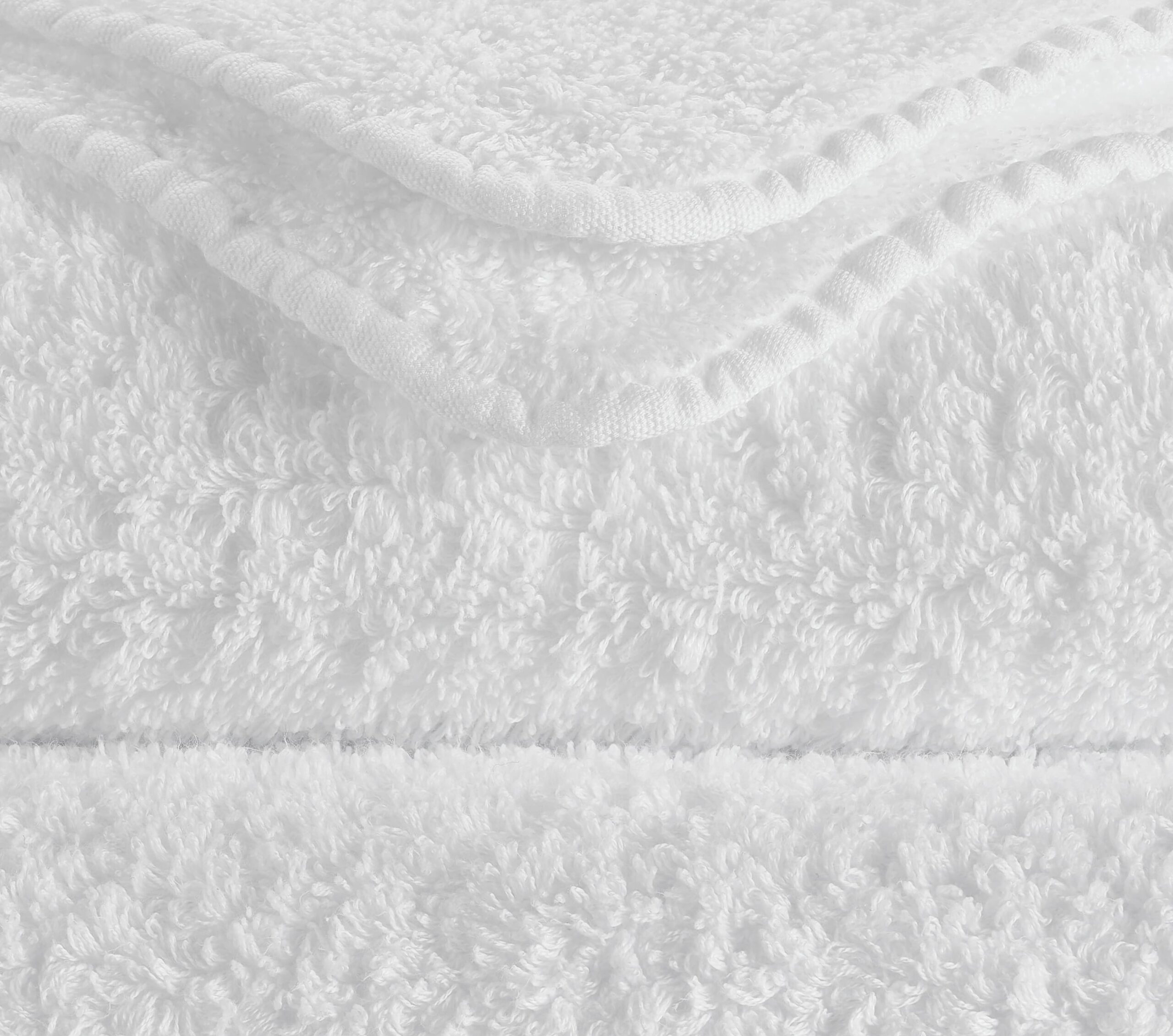 Abyss & Habidecor Super Pile 100 luxury white cotton towel texture close-up