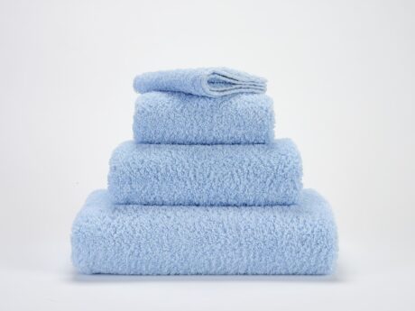 Abyss & Habidecor Super Pile 330 light blue cotton towel texture close-up