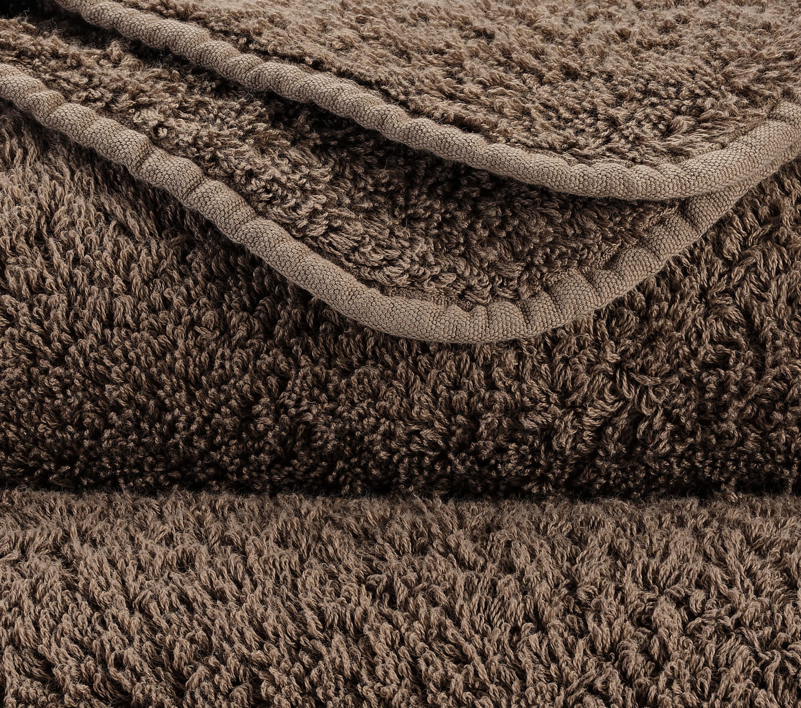 Abyss & Habidecor Super Pile 771 taupe cotton towel texture close-up