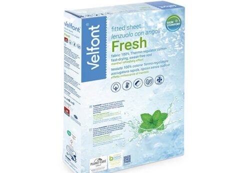 Velfont Fresh Fitted Sheet - Thermoregulating Menthol Cotton