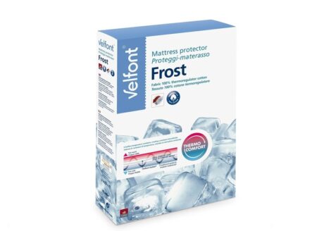 Velfont quilted thermoregulating mattress protector in white