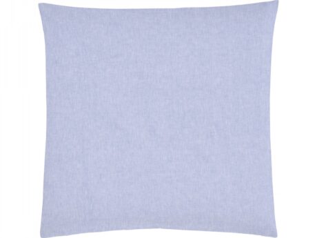 Christian Fischbacher Morning Sky pillowcase 65x65cm in plain soft blue melange brushed cotton flannel