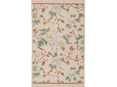 Feiler Vanilla Rose towel muschel cream roses apple blossom chenille pattern