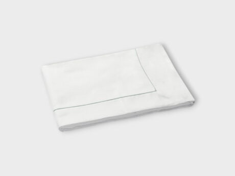 Dea Sea Island duvet cover with Punto Parigi hemstitch