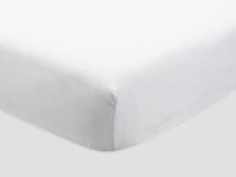 Dea Splendido white Supima cotton sateen fitted sheet