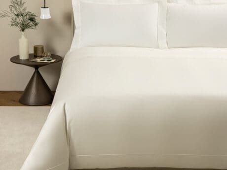 Frette Grace bed linen set in Milk, view 1