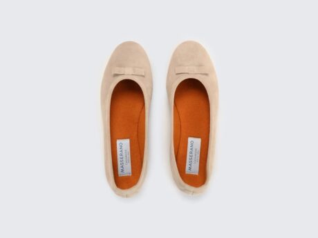 Masserano Marta Beige ბალეტკა-ჩუსტები