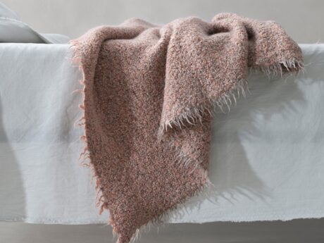 Society Limonta Multi alpaca boucle throw in verbena