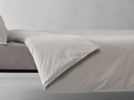 Society Limonta Tale cotton percale duvet cover in mastice