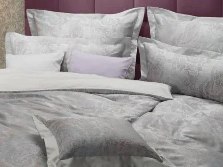 Graser Coletta reversible damask and satin bed linen