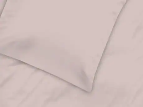 Graser plain cotton satin pillowcase in kaschmir