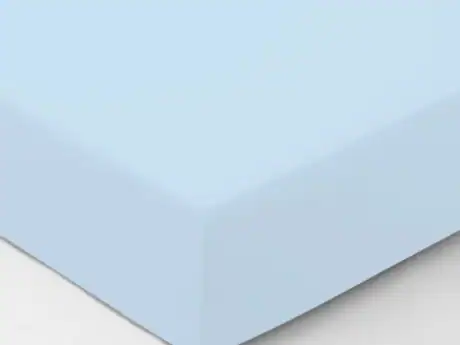 Graser Zwirn-Jersey fitted sheet in aqua