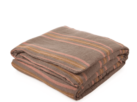 Libeco Nottinghill striped linen duvet cover, folded