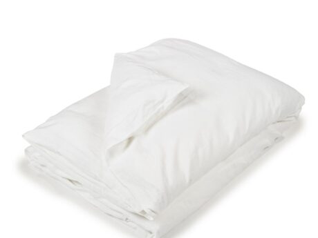 Libeco Madison washed linen duvet cover in white