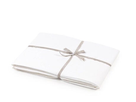 Libeco Madison linen flat sheet in white