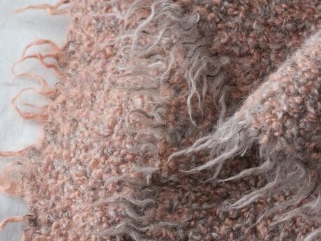 Society Limonta Multi alpaca boucle throw in verbena – detail