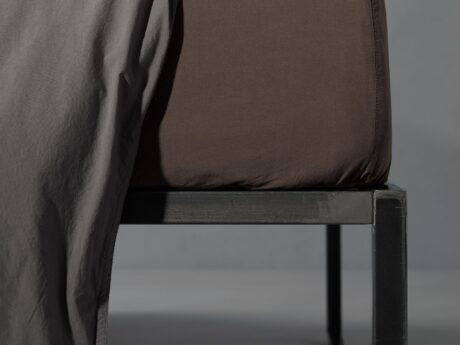 Society Limonta Nite cotton fitted sheet in bruno