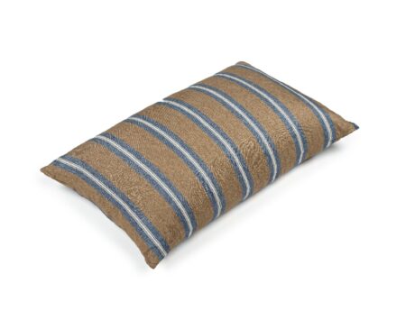 Libeco Salem pillowcase, detail of the washed linen stripe