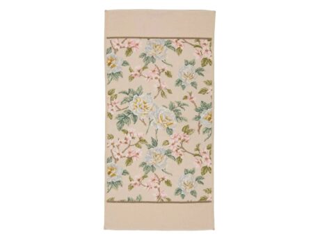Feiler Vanilla Rose towel muschel cream roses apple blossom chenille pattern