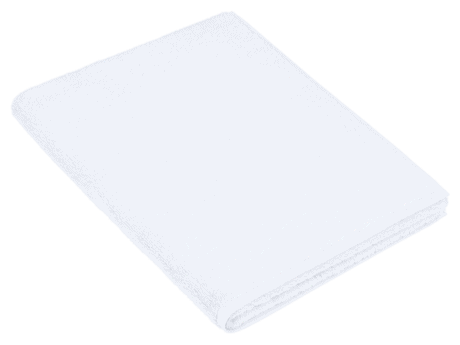 Folded white Weseta Dreampure cotton terry hand towel